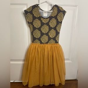 Taylor Joelle Mum Gold & Gray Tutu Dress Size 8